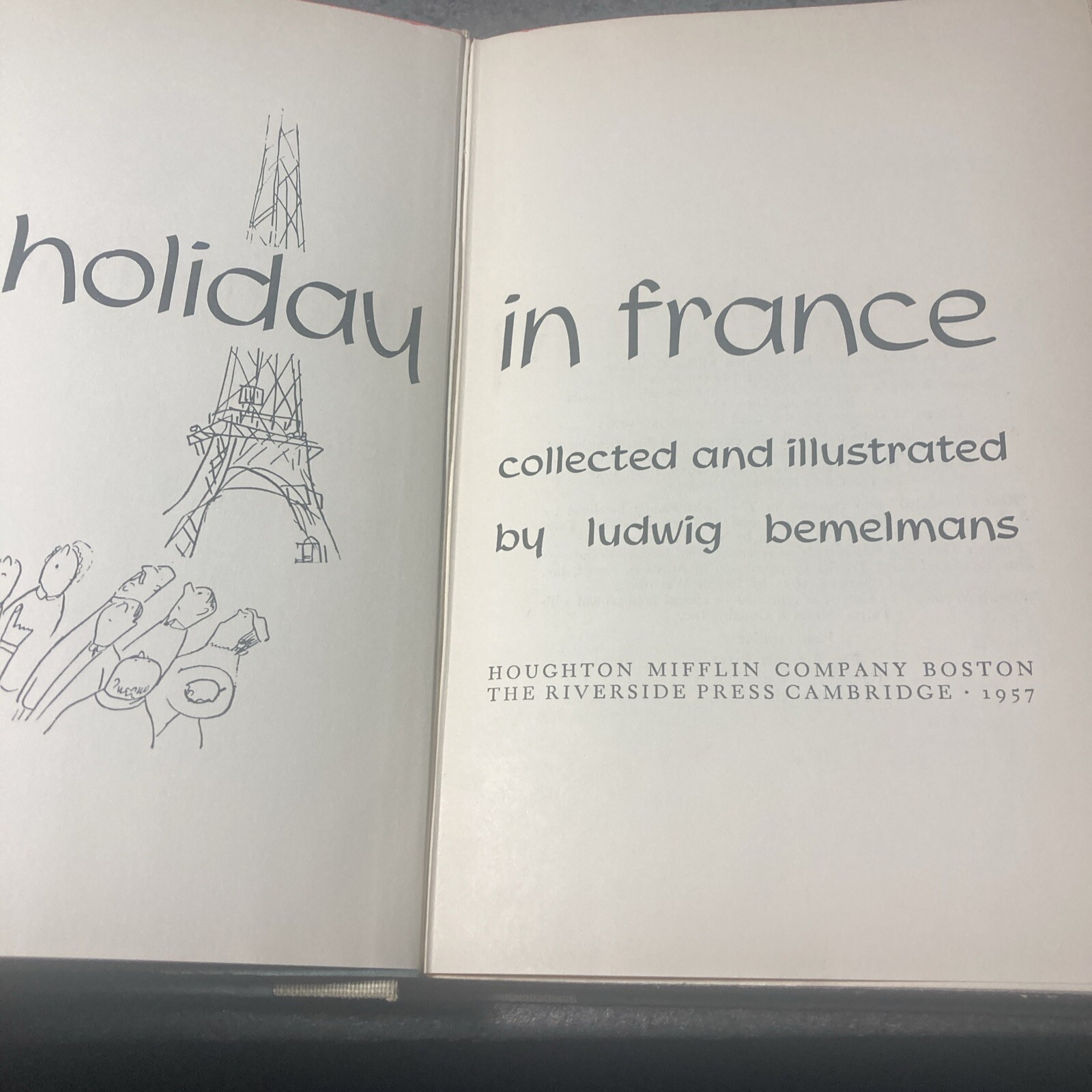 Holiday in France by Ludwig Bemelmans 1957 Book Hardcover Travel John Steinbeck