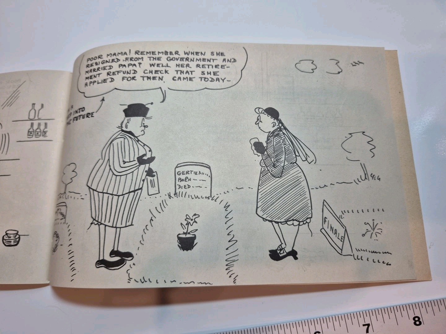 Rare Vtg 1944 Government Gertie Clerk Comic Book Satire WW 2 Era By Dorothy Bond
