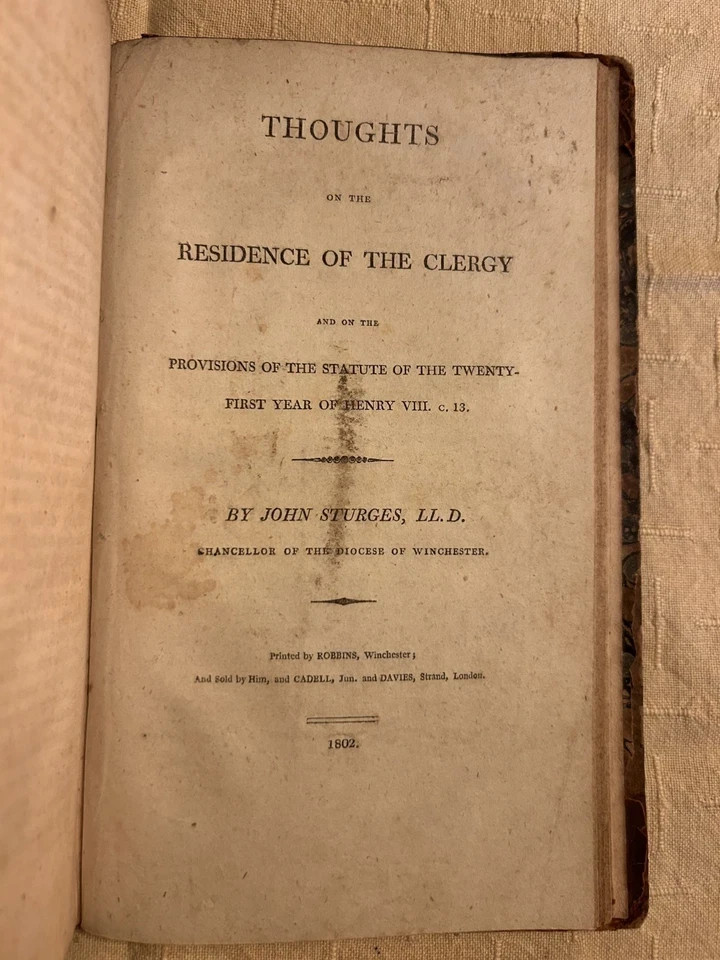 Pamphlets Volume 1 – 1803 – Rev. T. Winchester – EX OSU Rare Books – Theological