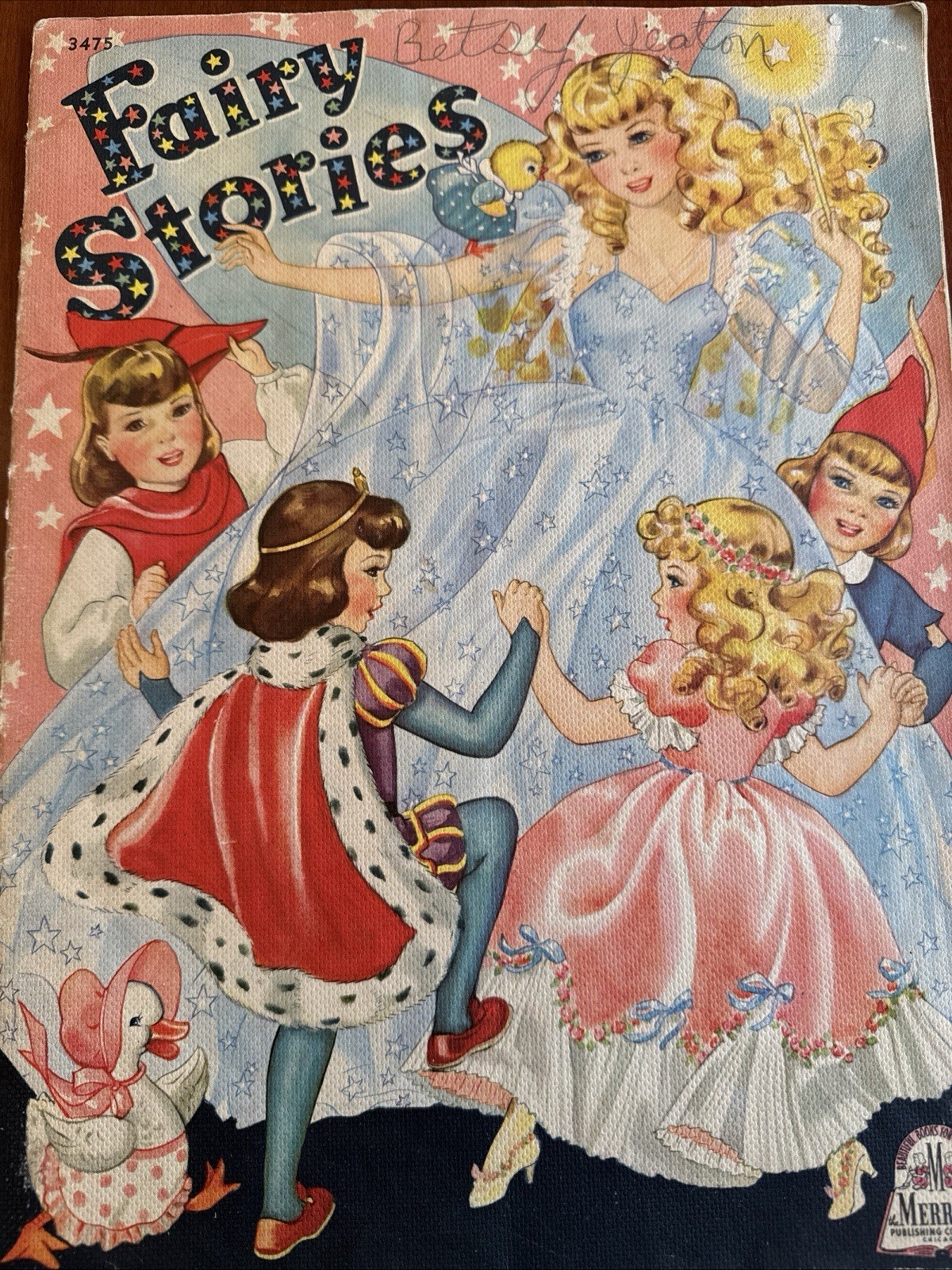 Fairy Stories (1943), Merrill Publishing #3475, Florence Salter Art Pb EUC