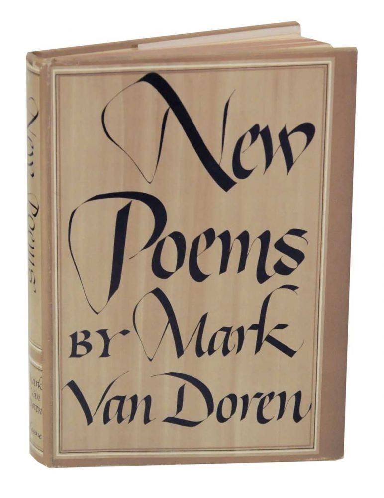 Mark VAN DOREN / NEW POEMS 1st Edition 1948 #127831