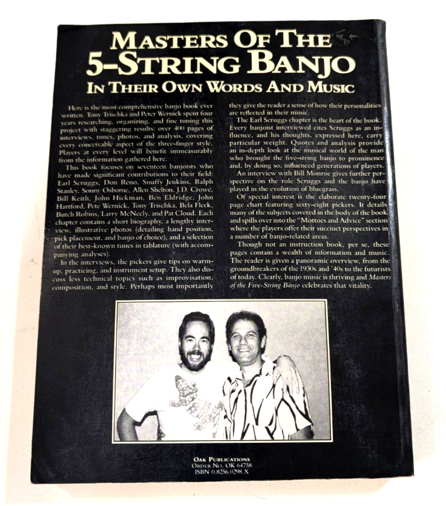 Masters of the 5-String Banjo: In Their Own Words & Music Trischka Wernick 1988
