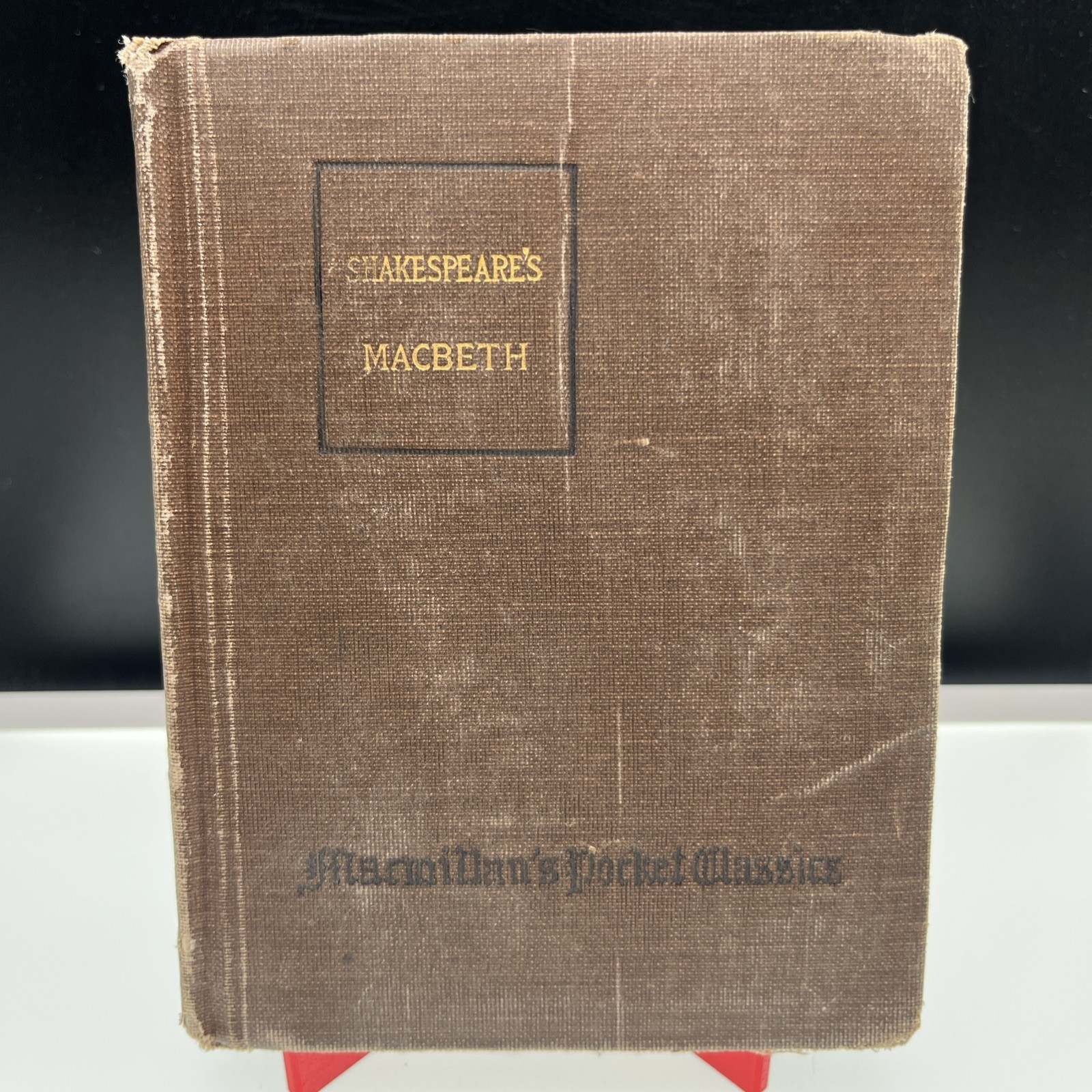 Shakespeare’s Macbeth 1916 Small Macmillan Pocket Classic HB Book 185 Pages