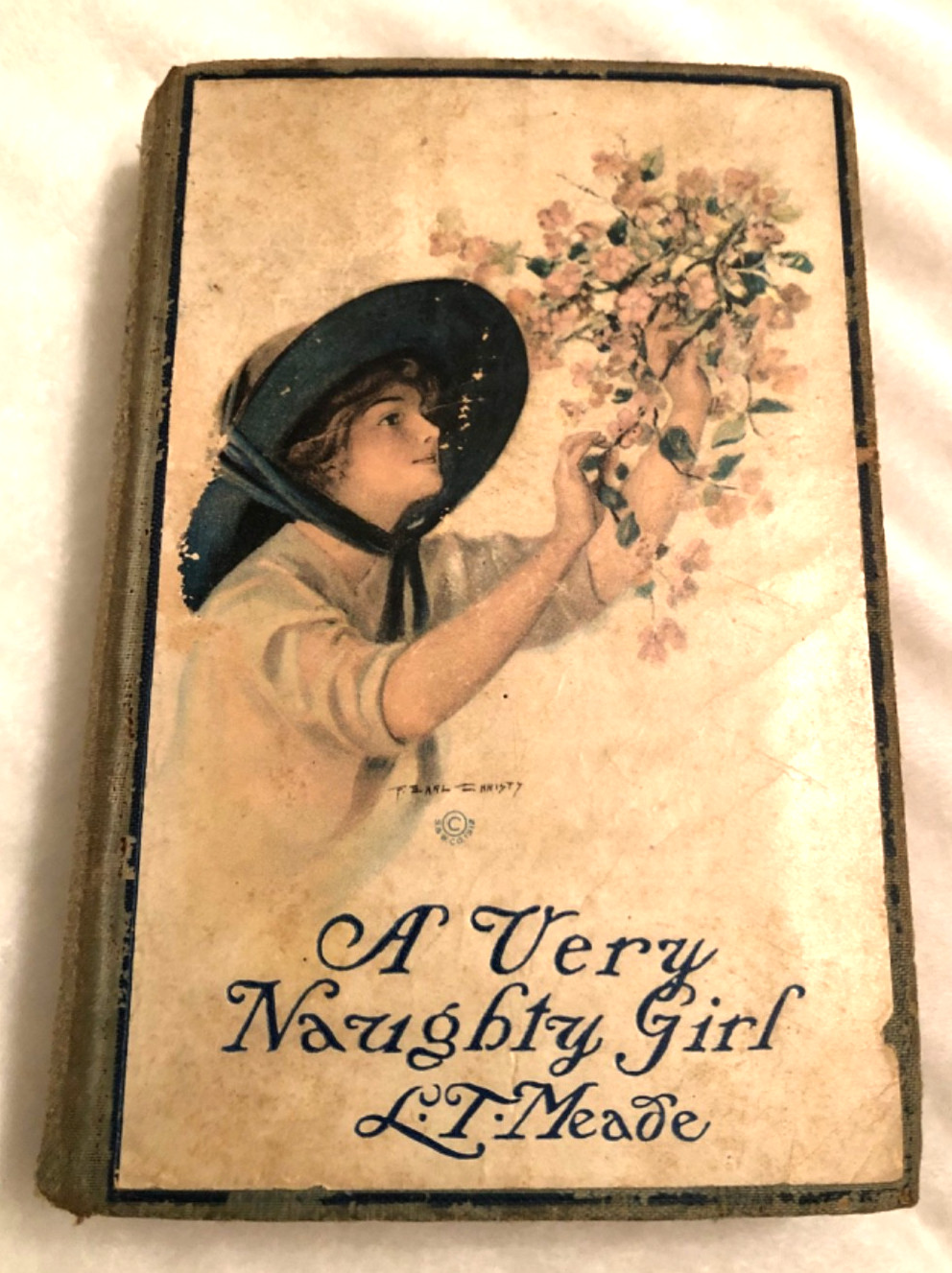 Antique Book A Very Naughty Girl L.T. Meade Early 1900s Decorative Cover Rare