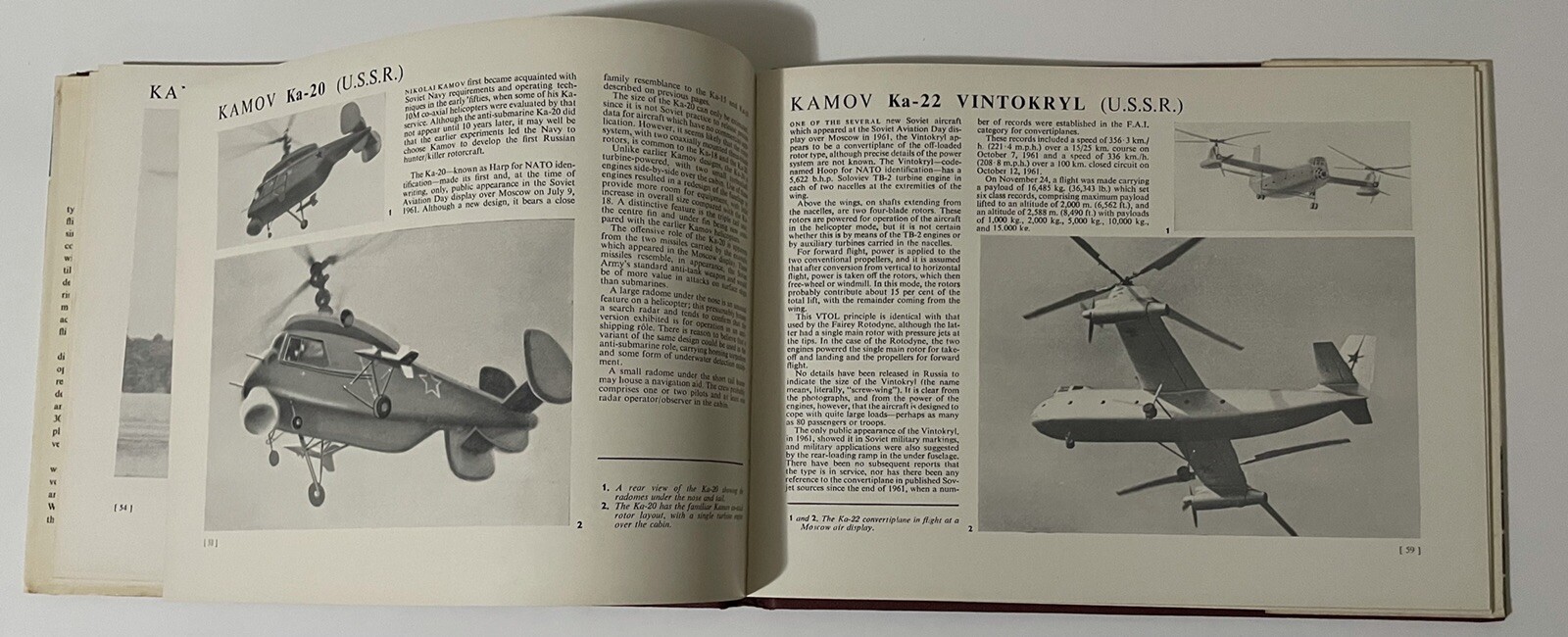 Vertical Flight Aircraft of the World 1965 by F G Swanorough Hardcover with DJ