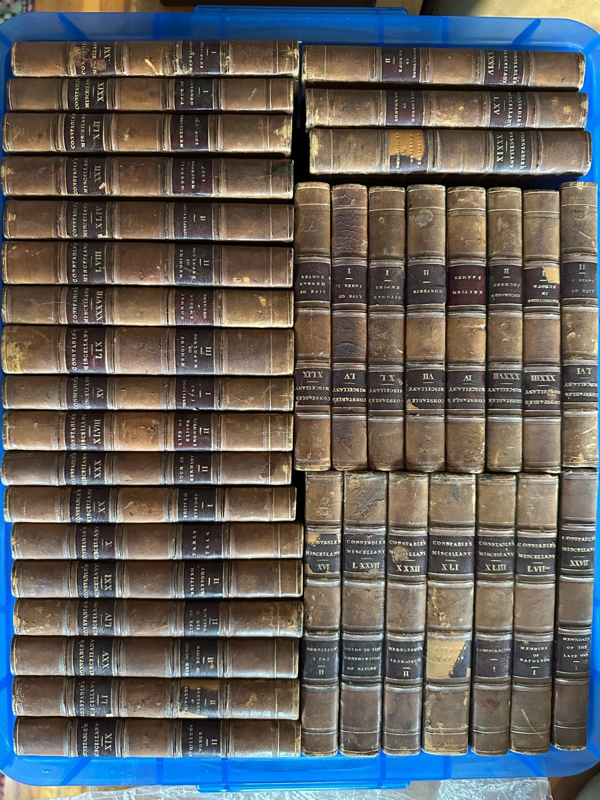 LOT of 40 Volumes of Constable’s Miscellany Original Edinburgh
