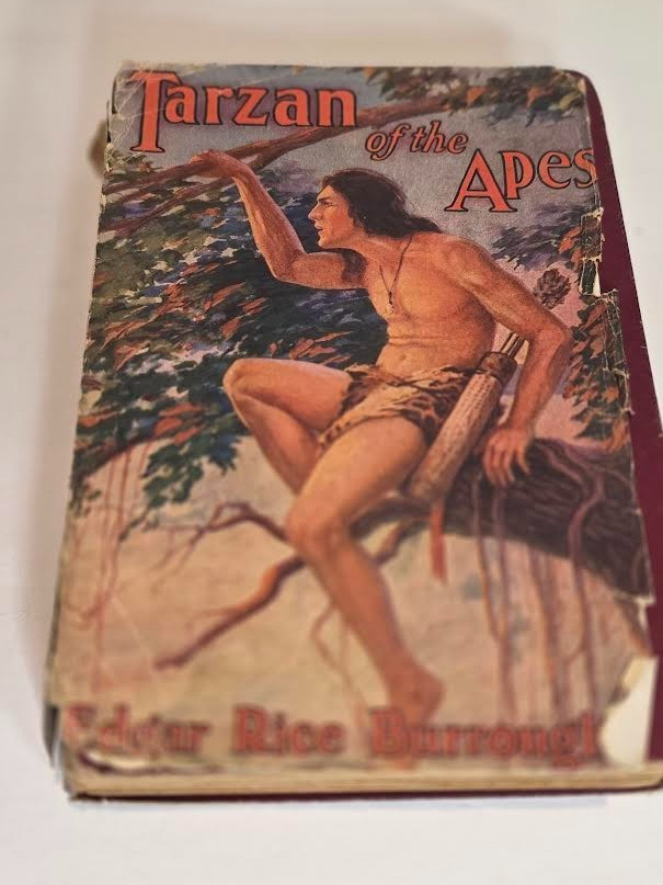 Antique Hardcover Tarzan of the Apes Edgar Burroughs Grosset & Dunlop N.Y. 1914
