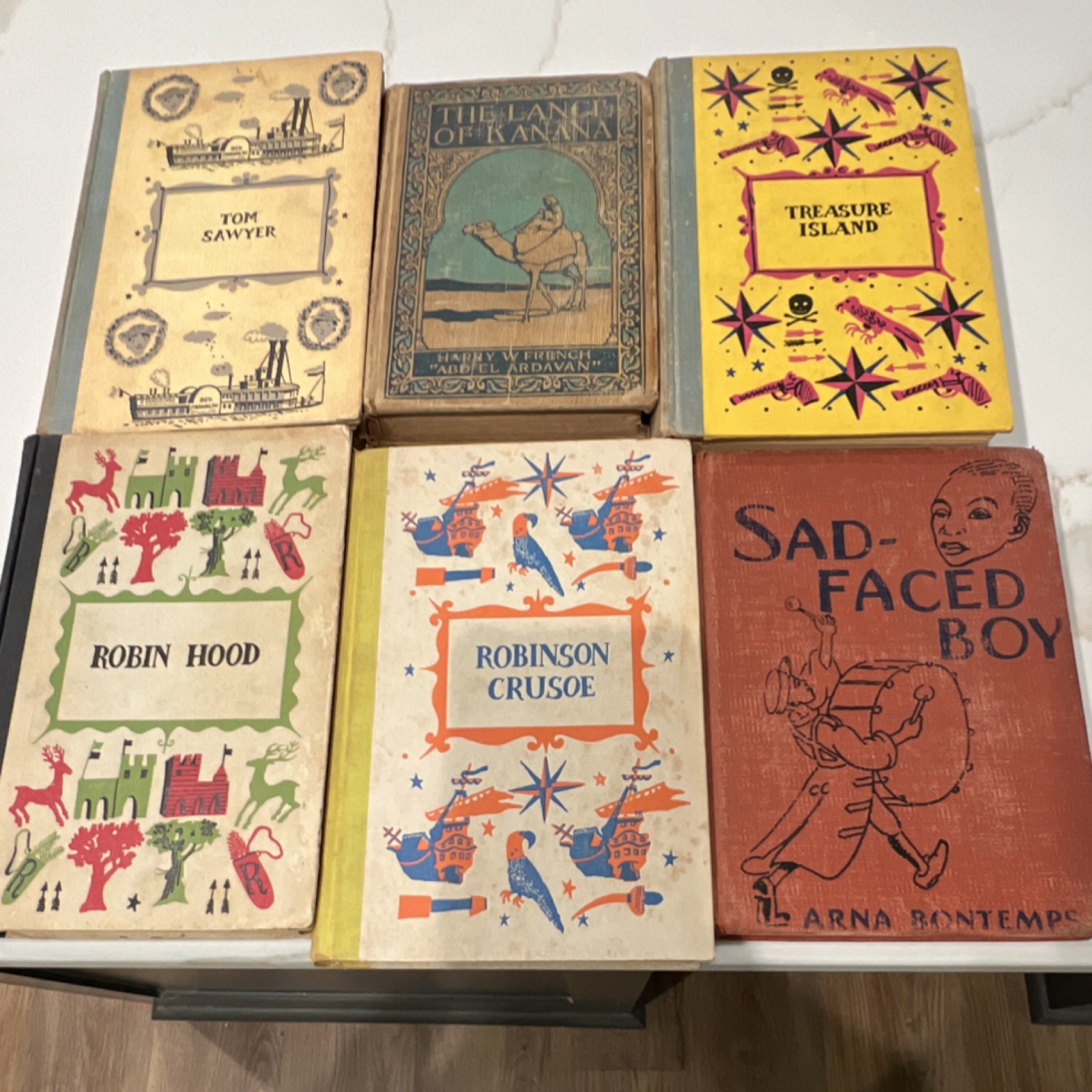 Lot of 6 Illustrated Children’s Classics Hardcover Books in English – Tom Sawyer