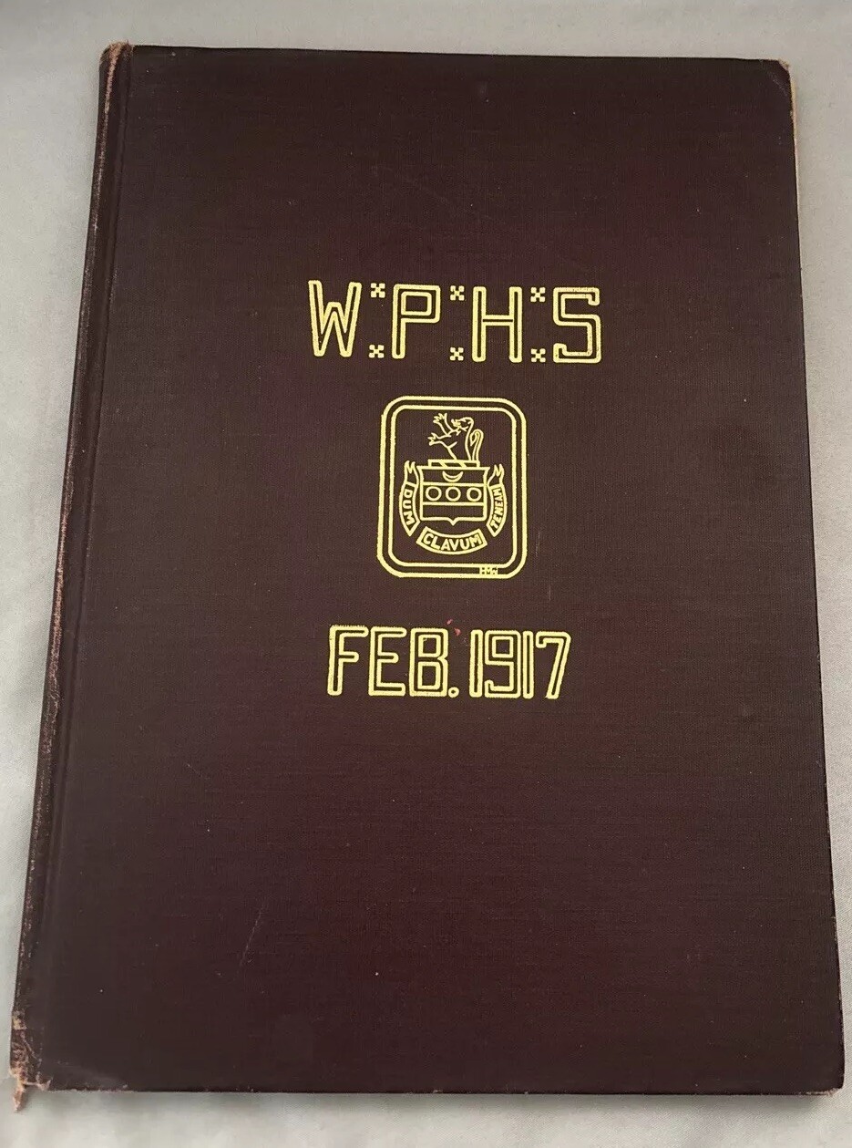 Rare 1917 William Penn High School For Girls Class Year Book February 1917