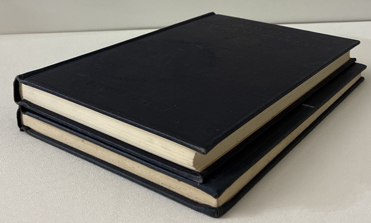 Ritchie’s First AND Second Steps in Latin revised Green 1950 Hardcovers Good