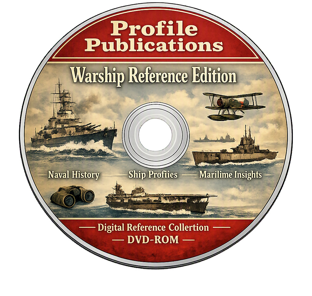 Profile Publications Warship Reference Disc – 40 Vintage Naval Study Topics DVD