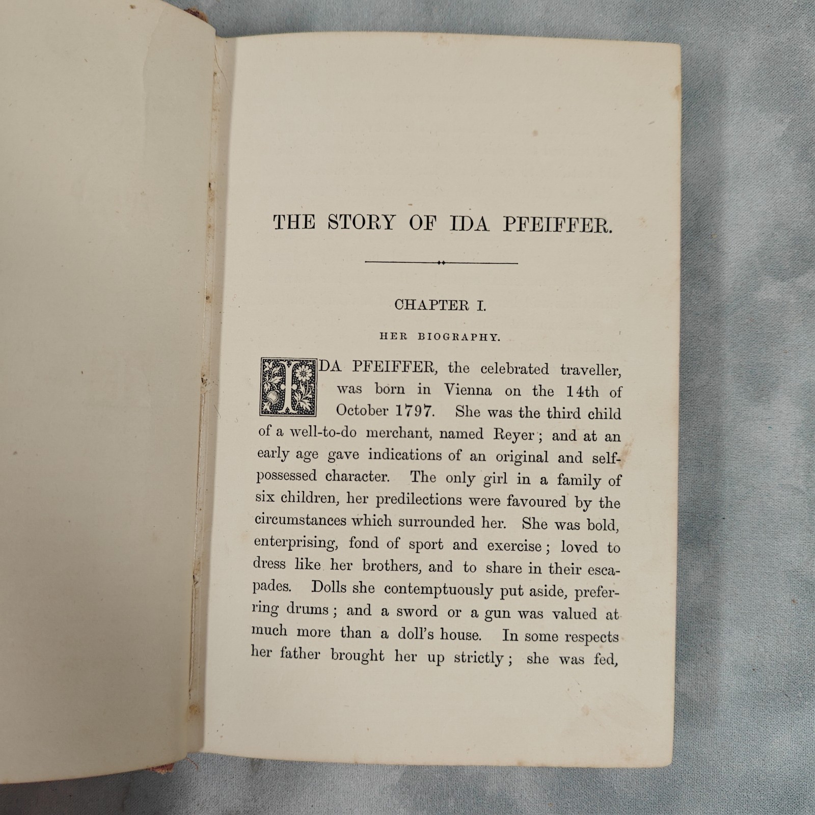 1890 The Story of Ida Pfeiffer Travels in Many Lands HC Nelson Explorer Book