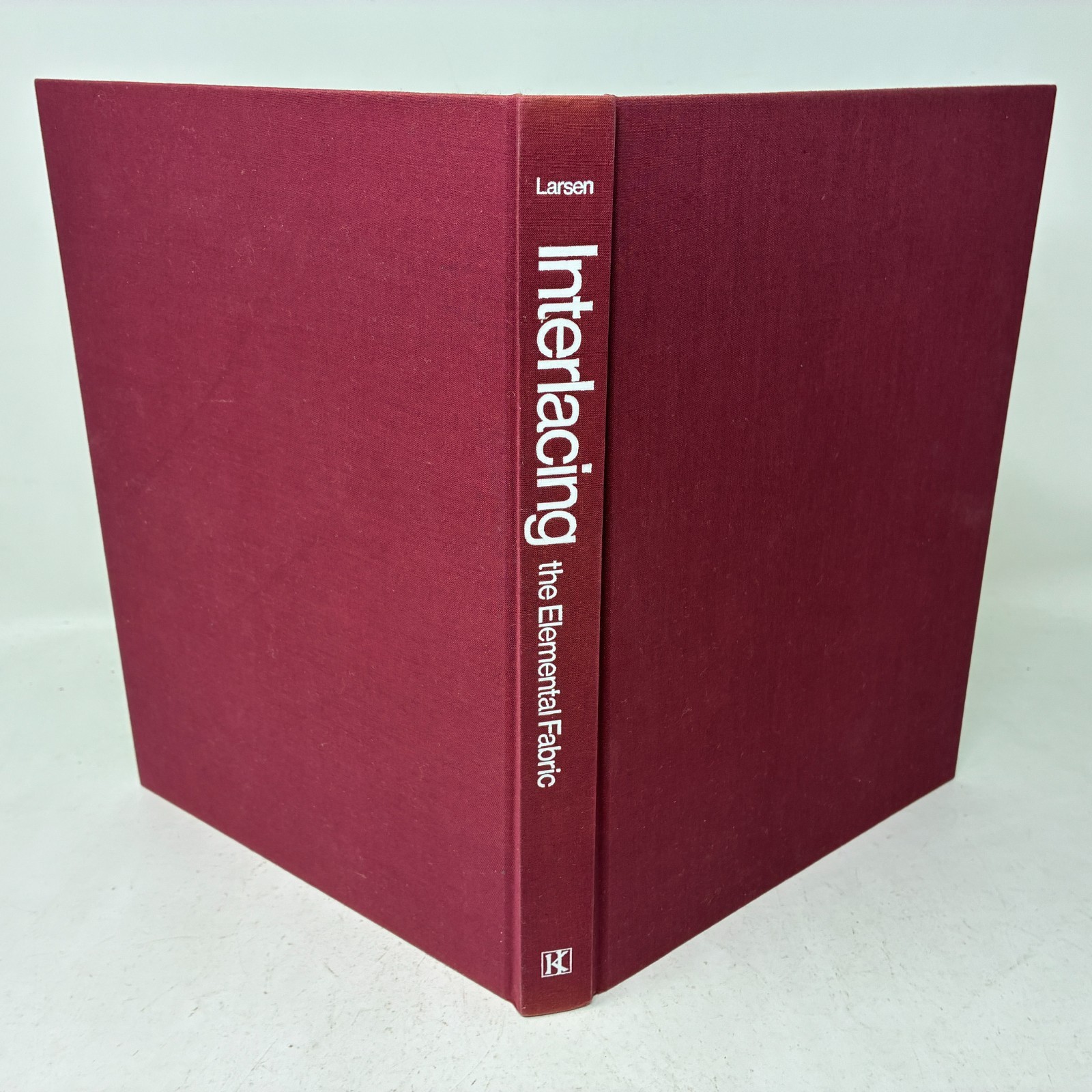 INTERLACING: The Elemental Fabric by Larsen 1st Ed. 1986 HC+DJ Textile Crafts