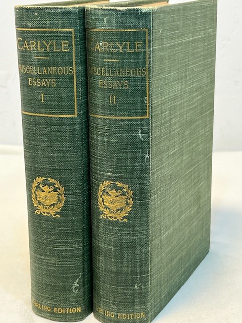Thomas Carlyle Critical Essays 2 Volume Set Aldine Publishing Boston Late 1800s