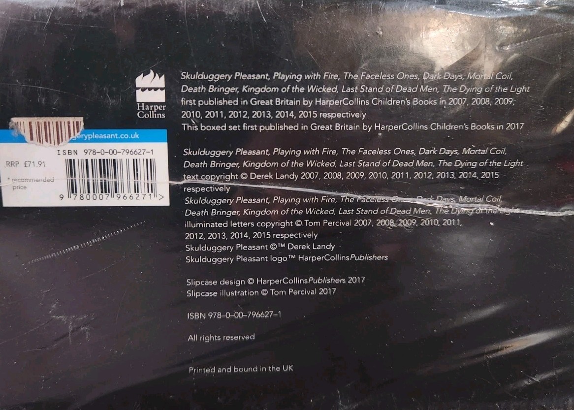 Skulduggery Pleasant Complete Set (Books 1-9) By Derek Landy