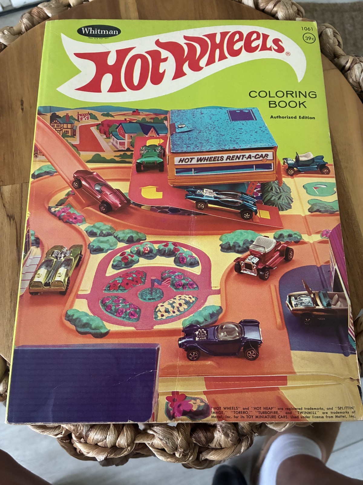Vintage Coloring Book 1969 Whitman Mattel Hot Wheels Redline 124 Pages