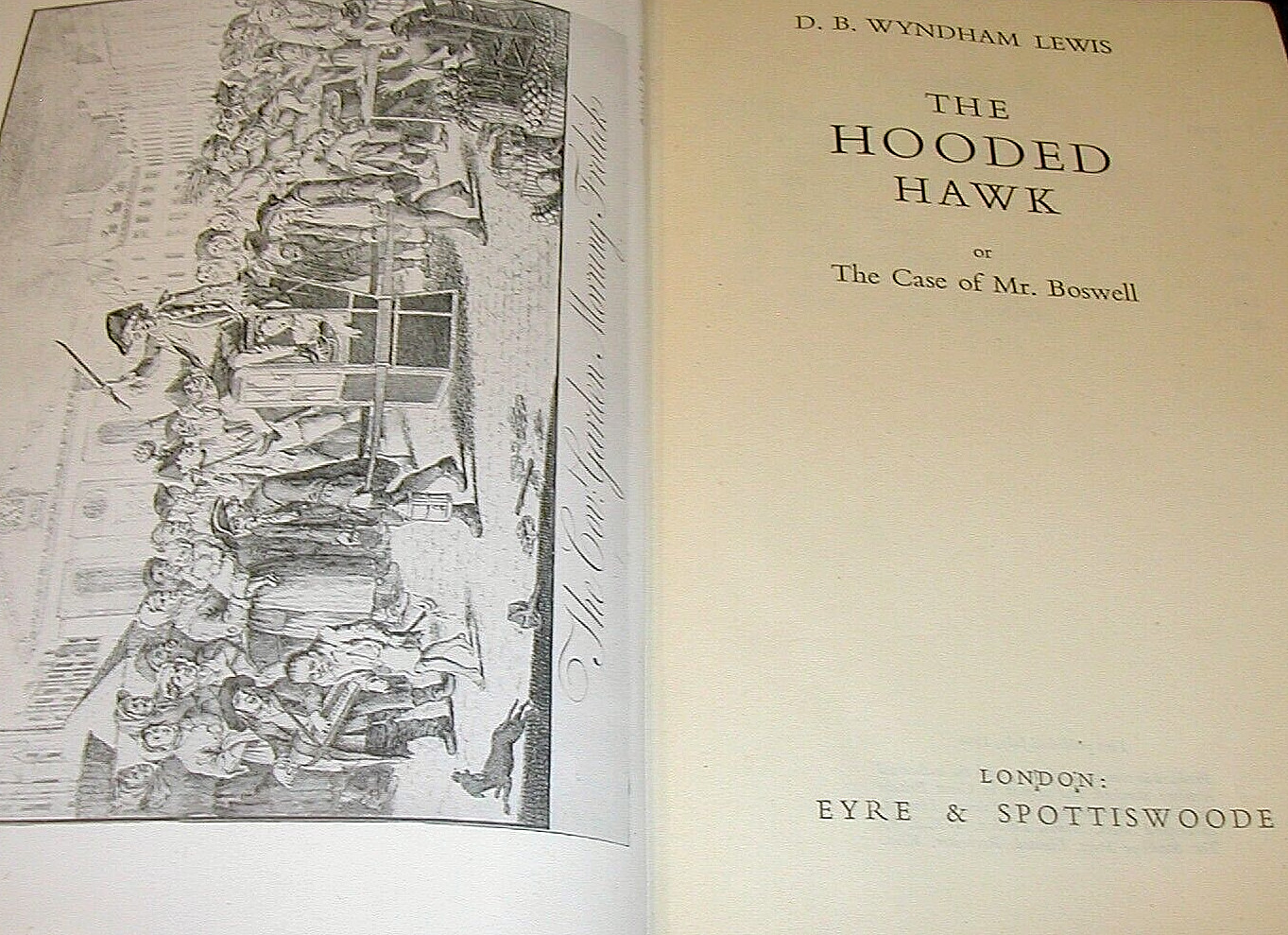 D B WYNDHAM LEWIS Hooded Hawk 1946 1st Dr Samuel Johnson JAMES BOSWELL Hebrides