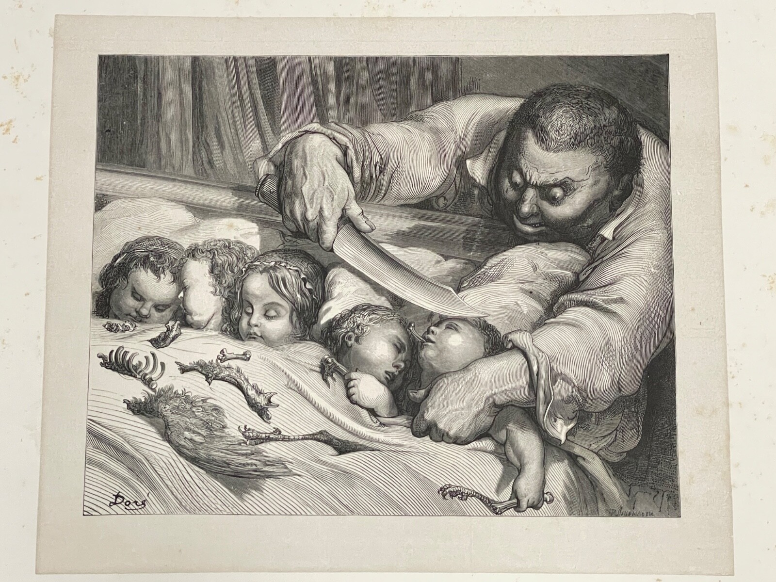 GUSTAVE DORÉ, FAIRY TALES BY PERRAULT Wood Engraving, 1862 – TOM THUMB (9)