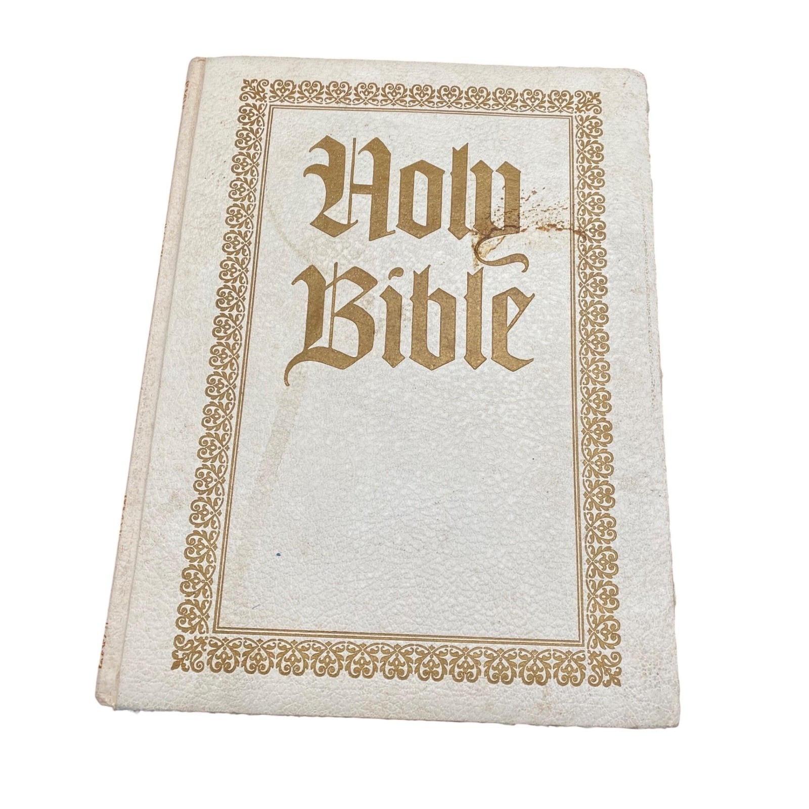Vintage 1976 Holy Bible King James Version KJV Ottenheimer Publishers White Gold
