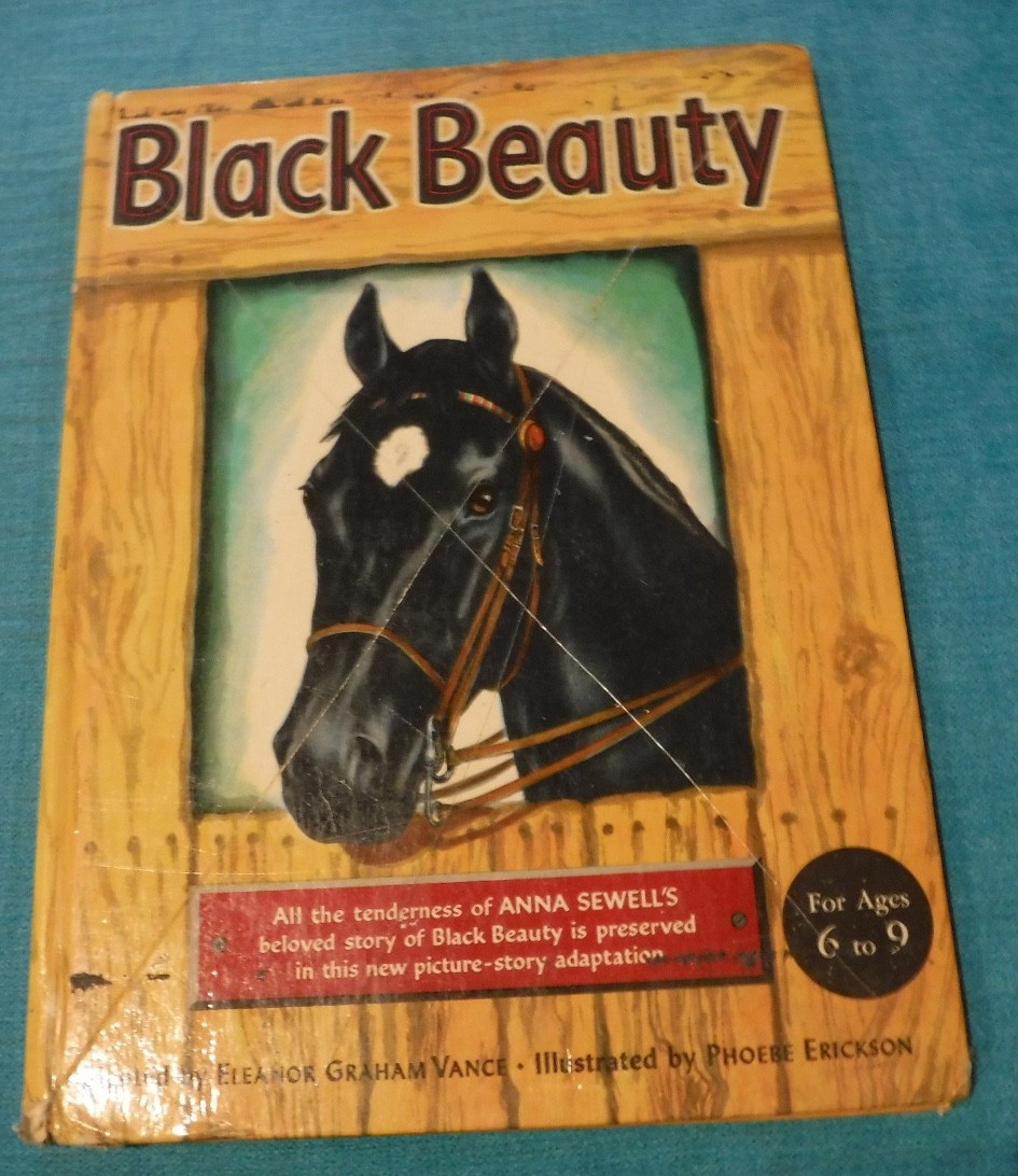BLACK BEAUTY BY SEWELL ADAPTED BY ELEANOR GRAHAM VANCE 1949 VINTAGE