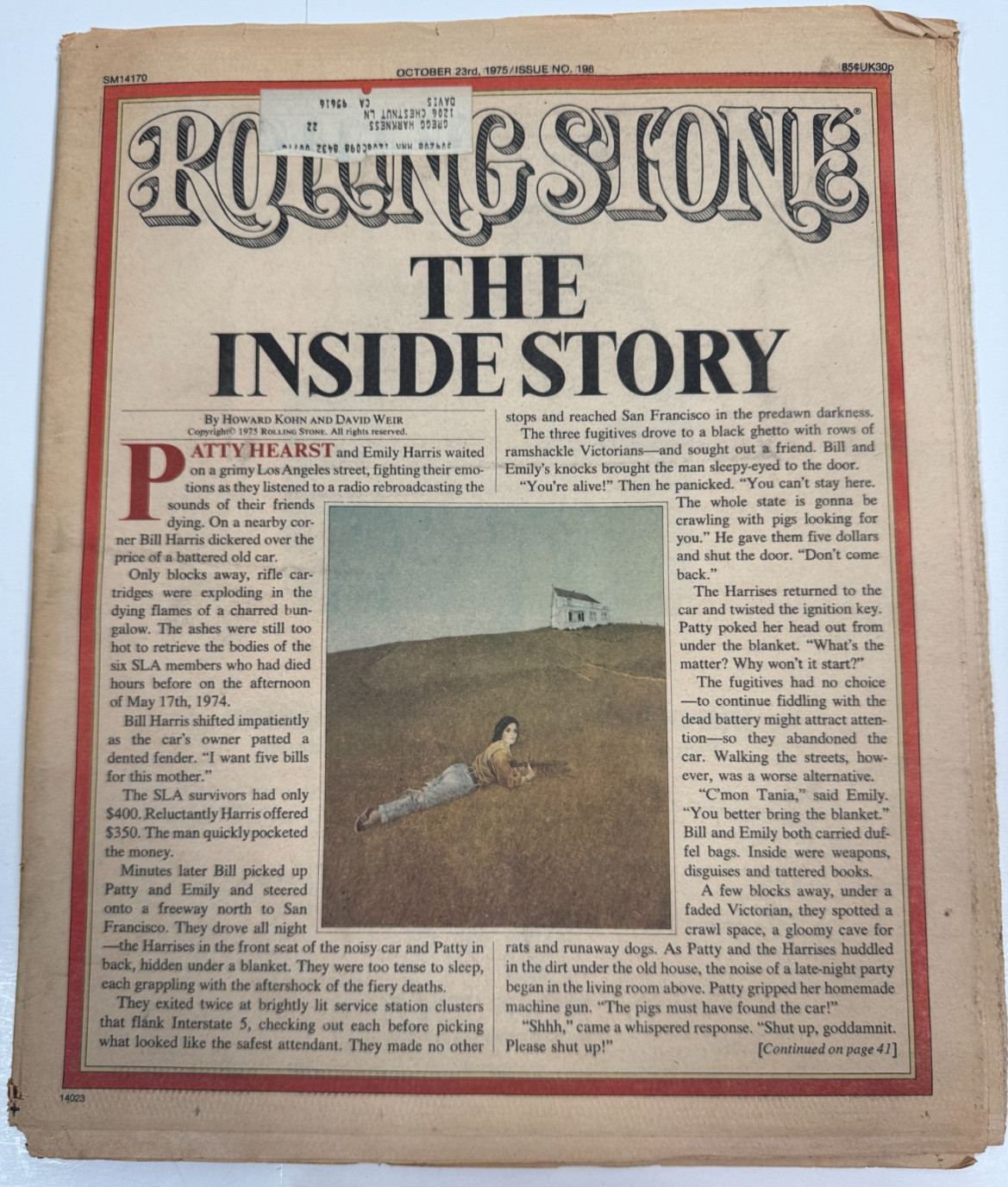 ROLLING STONE Oct 2, 1975 #198 – Hearst SLA Boston Busing Crisis Andrew Weil