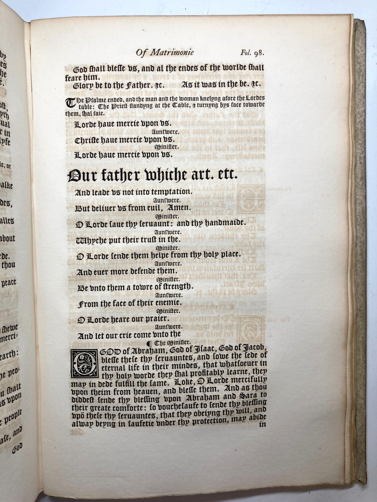 1844 Pickering Chiswick Press Folio Book of Common Prayer 1559 Elizabeth Vellum