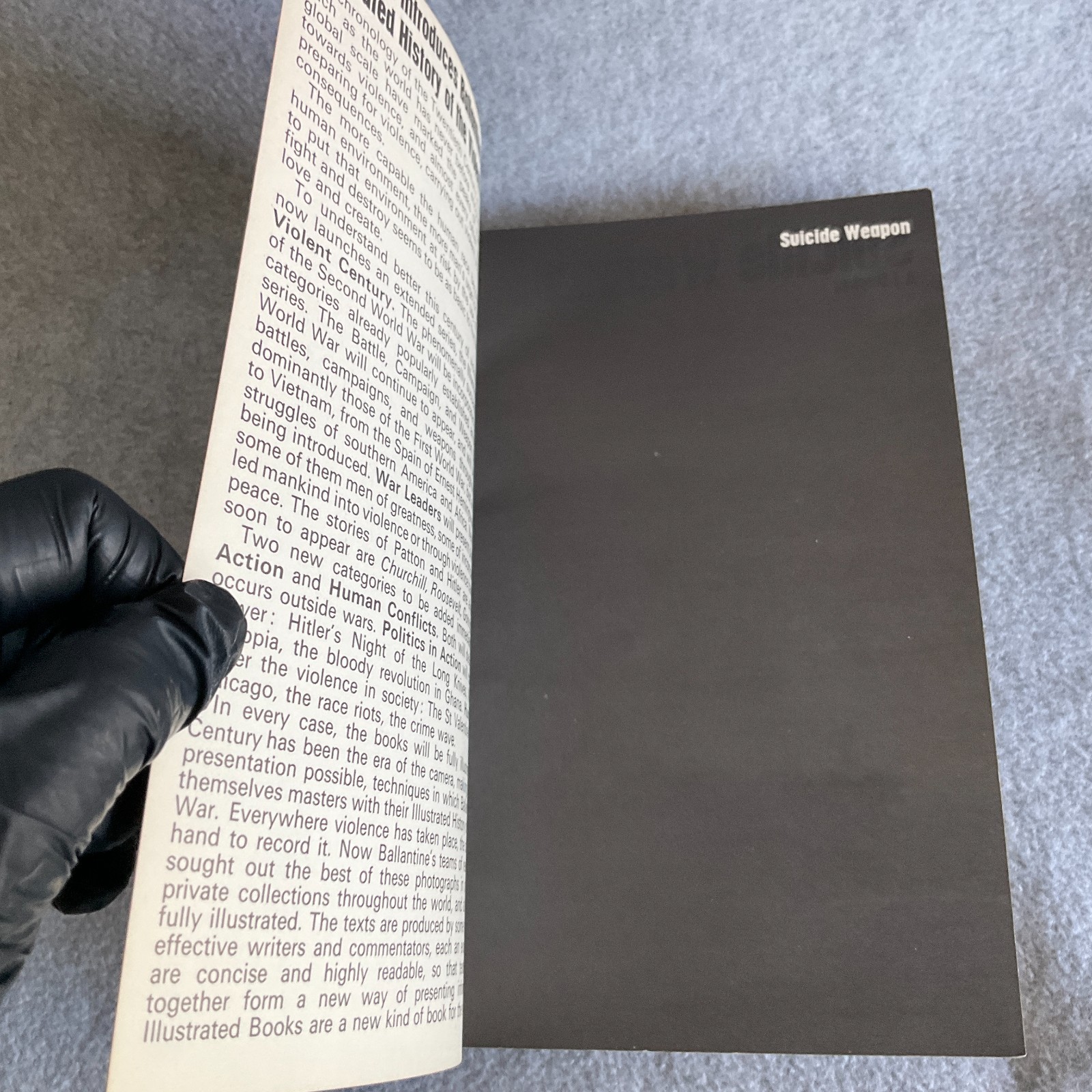 Suicide Weapon Ballantine Illus. History of Violent Century Weapons 1st 1971