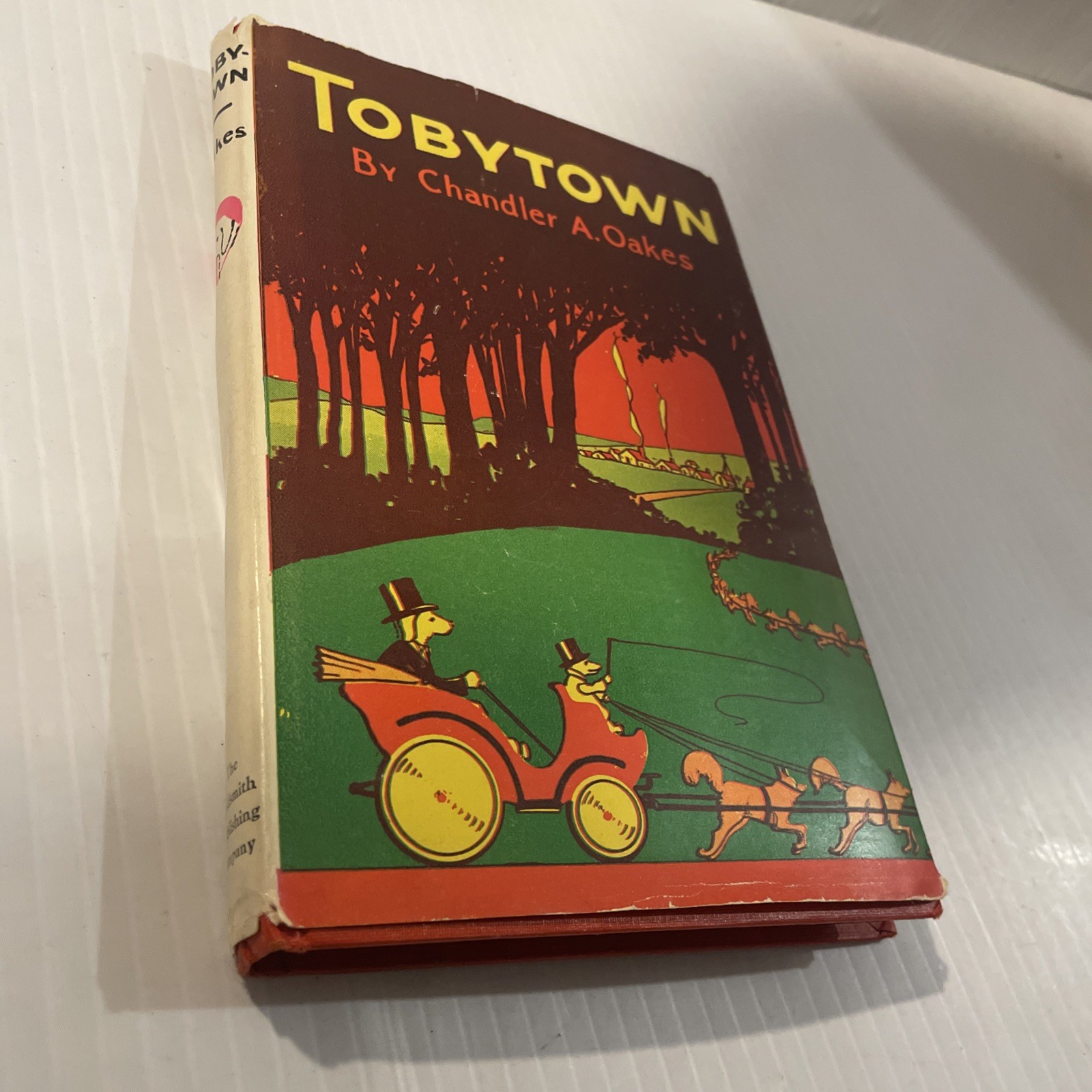 Chandler Oakes 1st Ed Tobytown Imaginary Town of Cats & Dogs Hardcover w/Jacket