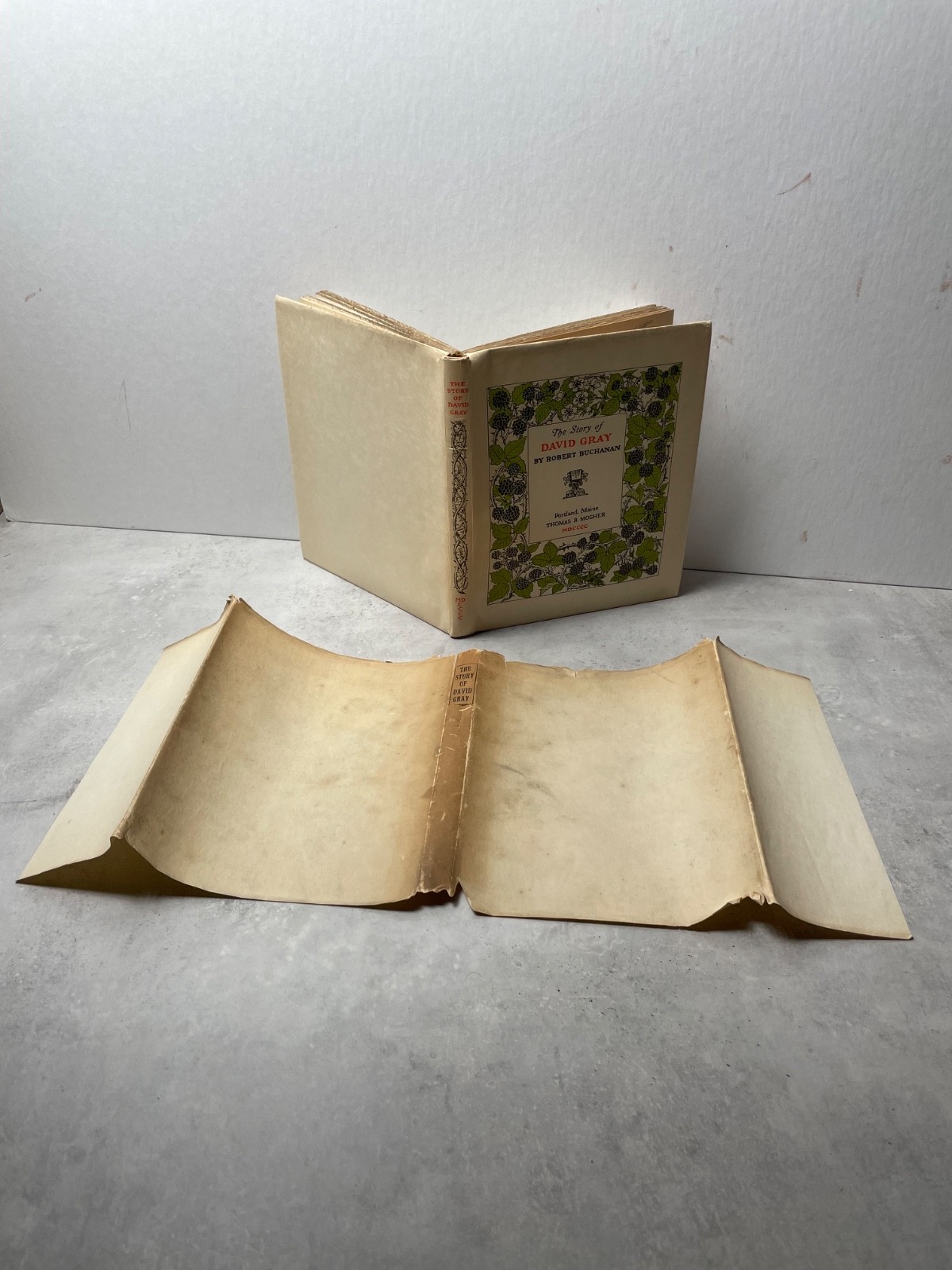The Story of David Gray Robert Buchanan Thomas B Mosher Portland Maine limited