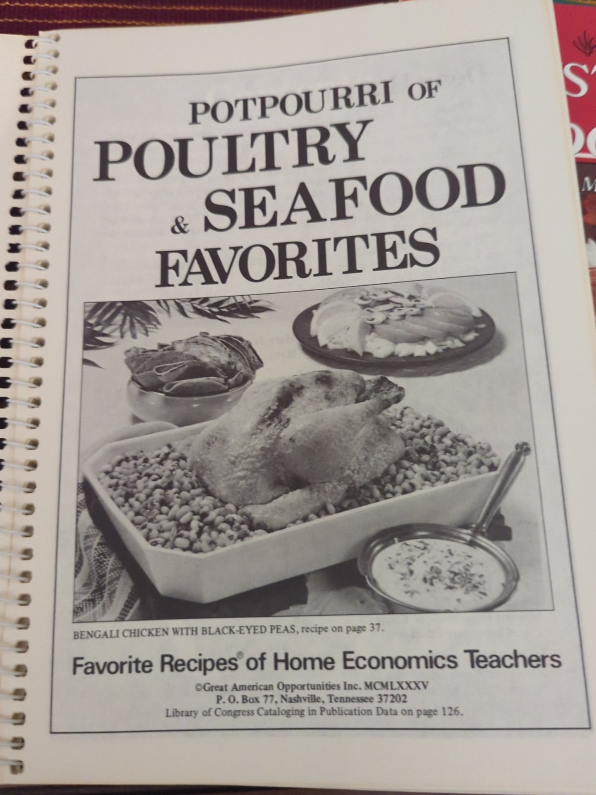 Lot of 4 Favorite Recipes of Home Economic Teachers Desserts Meats Vegetables