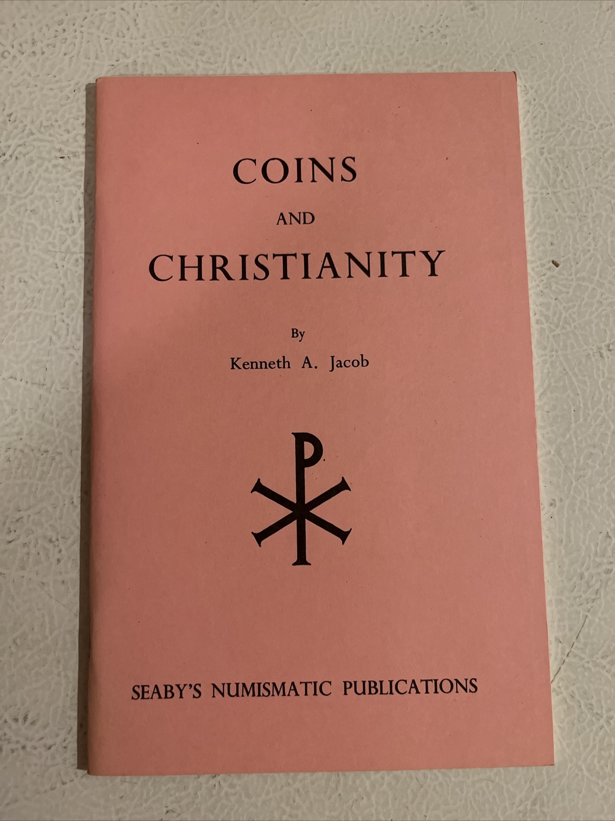 Book Coins And Christianity Kenneth Jacob 1959 Soft Cover BA Seaby London