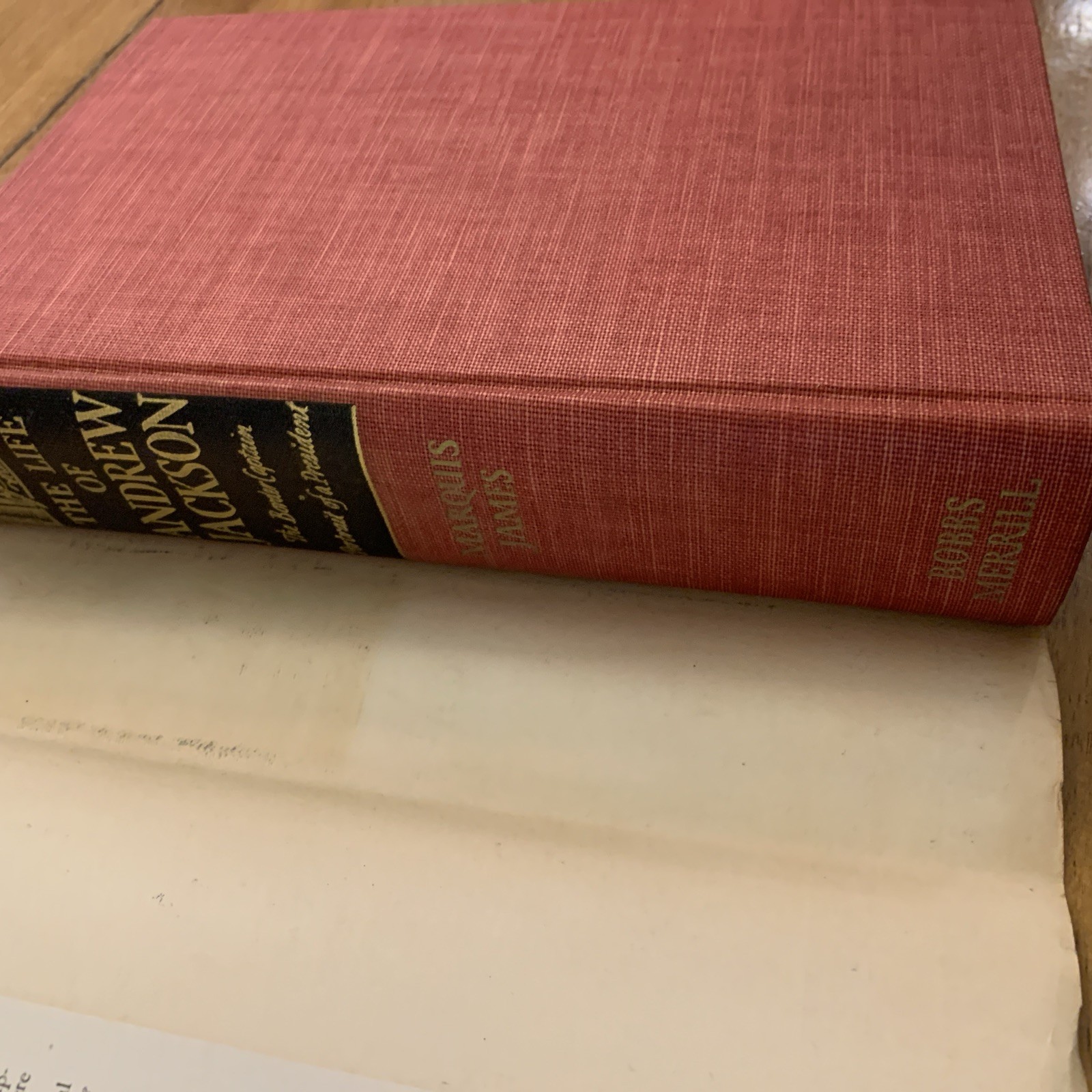 The Life of Andrew Jackson by Marquis James 1938 HC/DJ First Edition