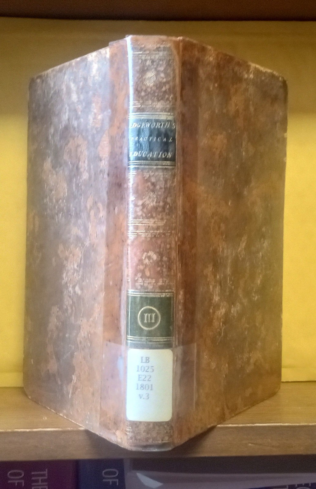 PRACTICAL EDUCATION by Maria Edgeworth 1801 – Volume 3 – Second Edition – Rare