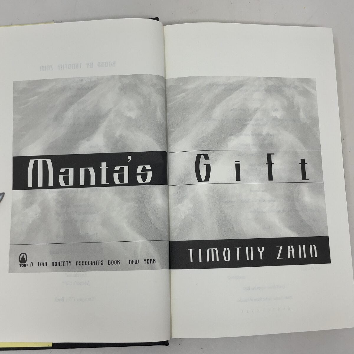 Manta’s Gift by Zahn, Timothy HC First Edition Like New 2002