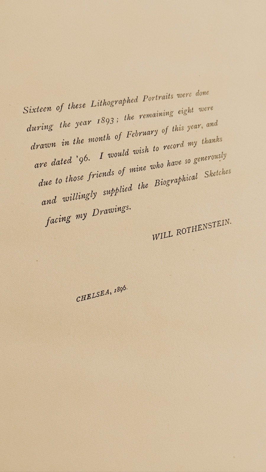 Oxford Characters – Will Rothenstein – 1896 – Limited Ed. – inscribed by author