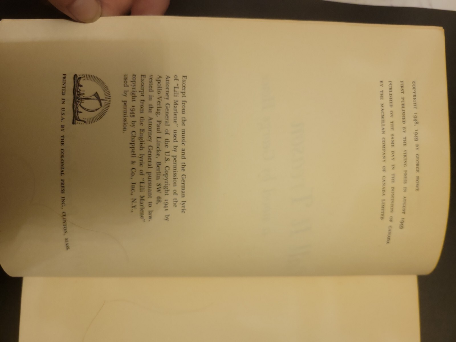 George Howe / Call it treason First Edition 1949 American Literature