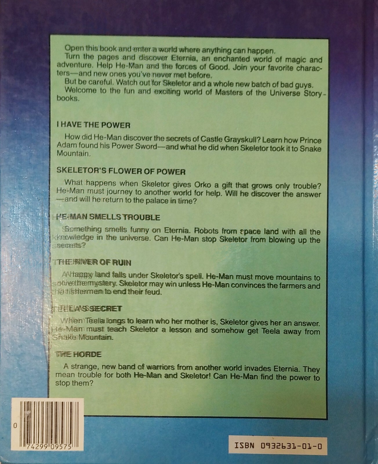 Vintage 80’s Masters of The Universe Skeletor’s Flower of Power 1985 Golden Book