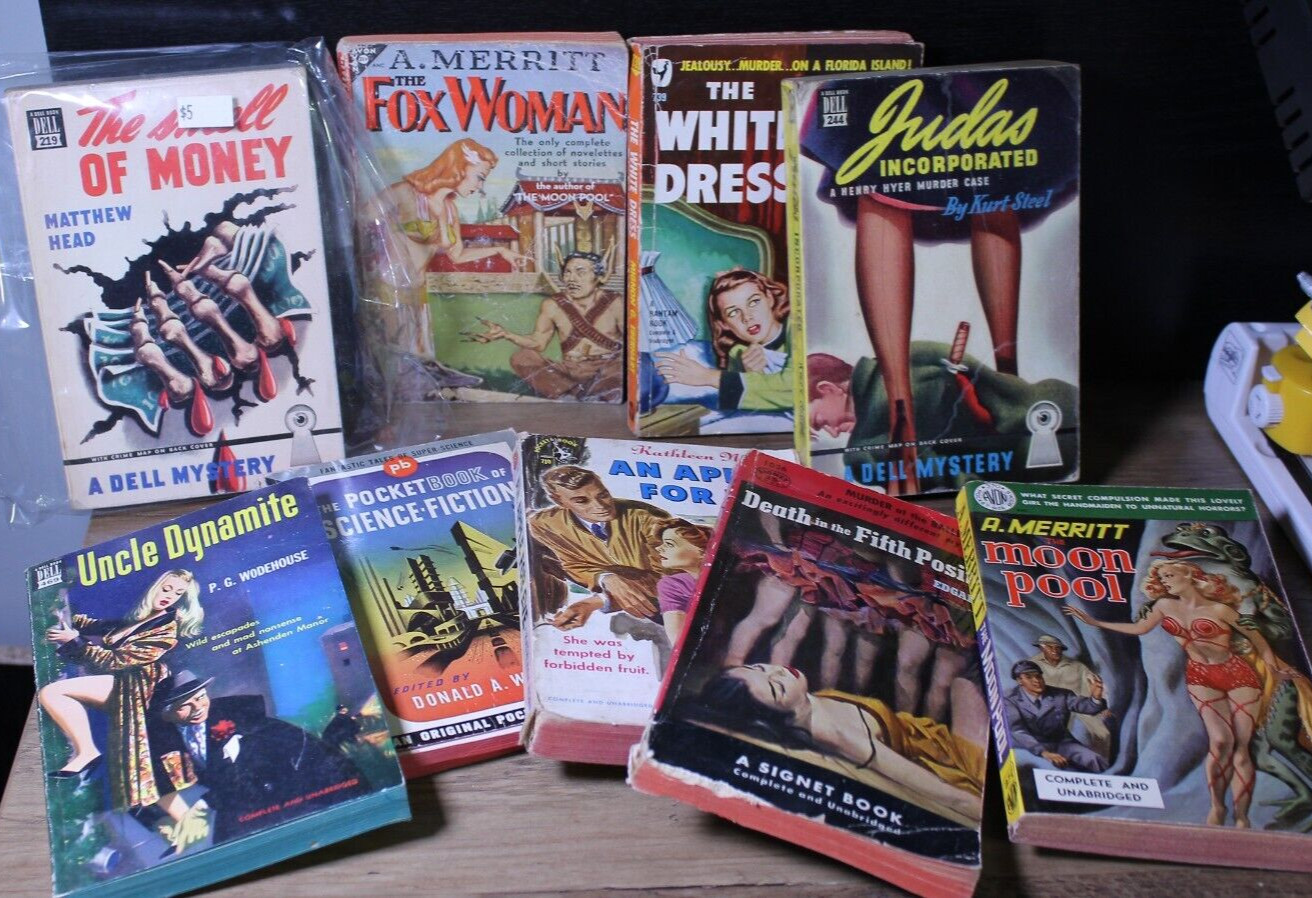 Moon Pool – A. Merritt (Avon 370) – GGA Sleaze Paperback MIXED LOT DAMAGED