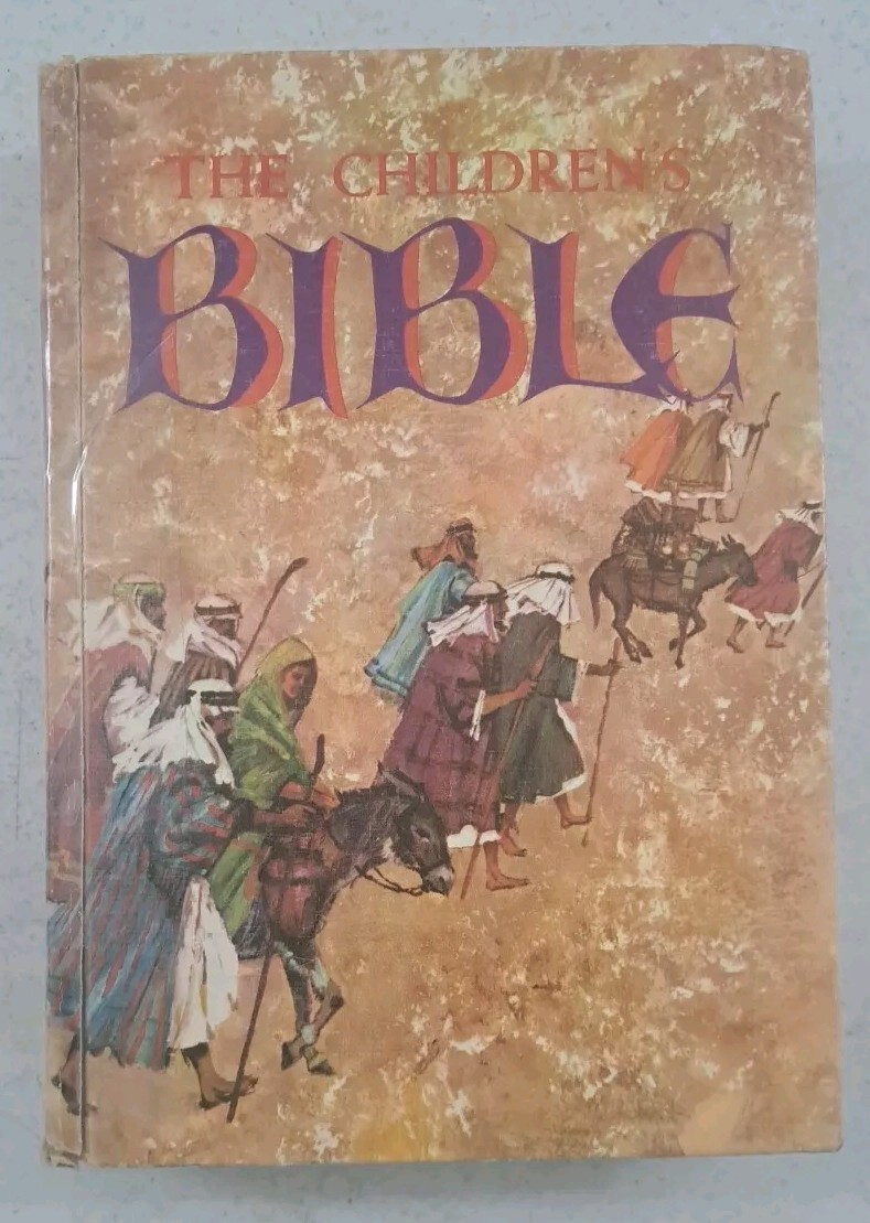 Vintage 1965 Hardcover-The Children’s Bible-Golden Press Illustrated
