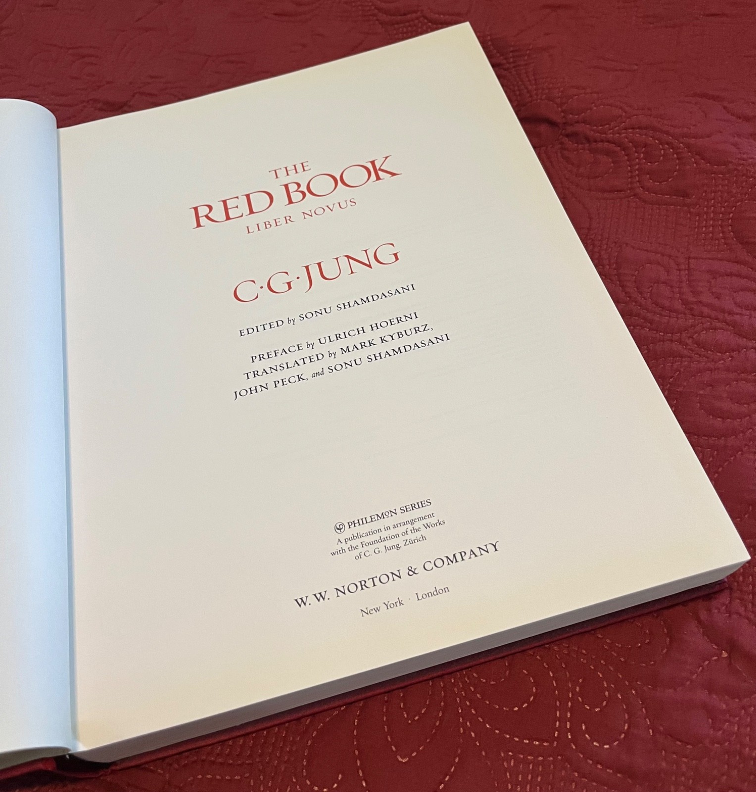 The Red Book Liber Novus (New Book) C.G. Jung first edition hardcover