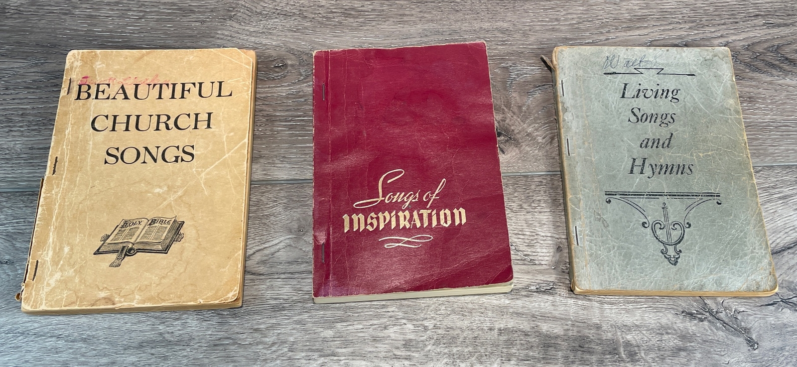 Vintage Shape Note Hymnals Lot Of 3 1949-1955 Texas Southern Gospel Music