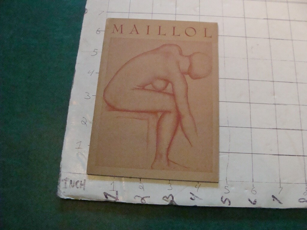 vintage book: 1951 ARISTIDE MAILLOL (1861-1944) Buchholz gallery catalog 16pgs