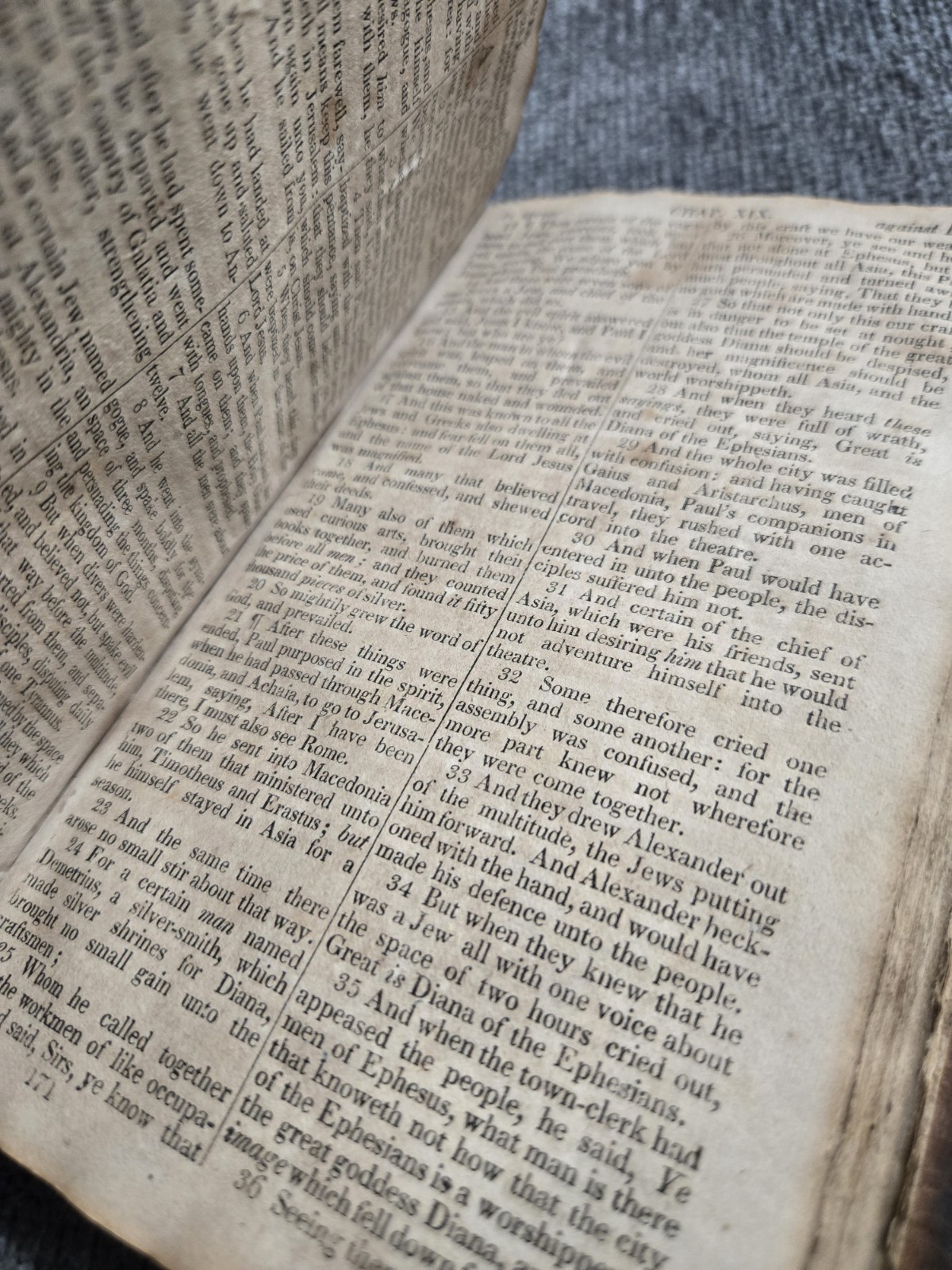 1827 Rare New Testament Bible Published by Edmund Cushing
