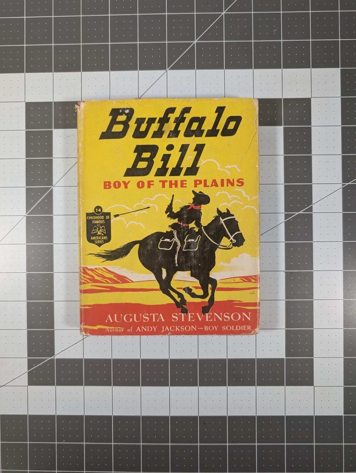 Buffalo Bill Boy Of The Plains by Augusta Stevenson 1948 HC W/ Dust Jacket Rough
