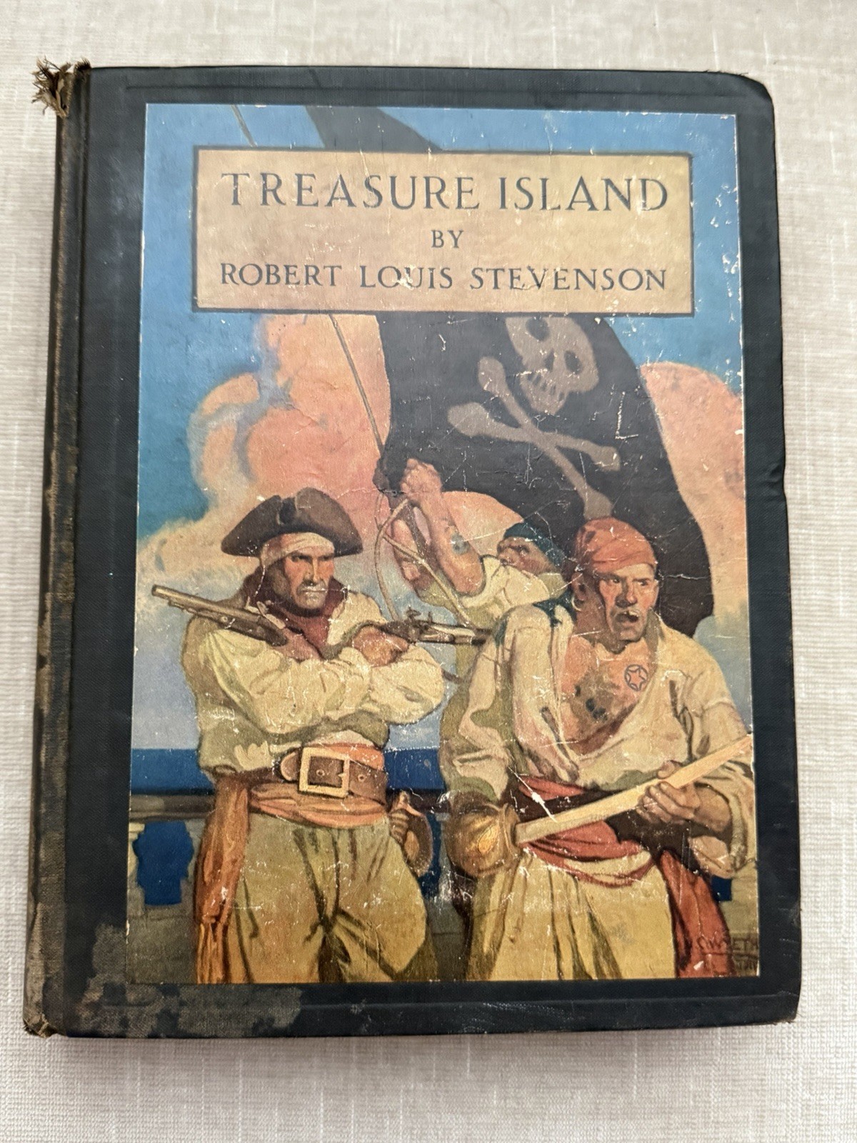 Treasure Island Robert Louis Stevenson 1911 Scribner Hardcover Book Vintage