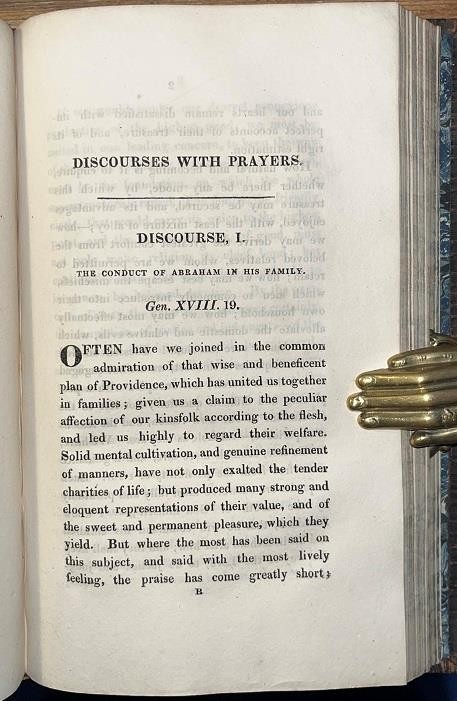 1816 Joseph Bowden ‚Prayers & Discourses For The Family‘ FINE BINDING Devotional