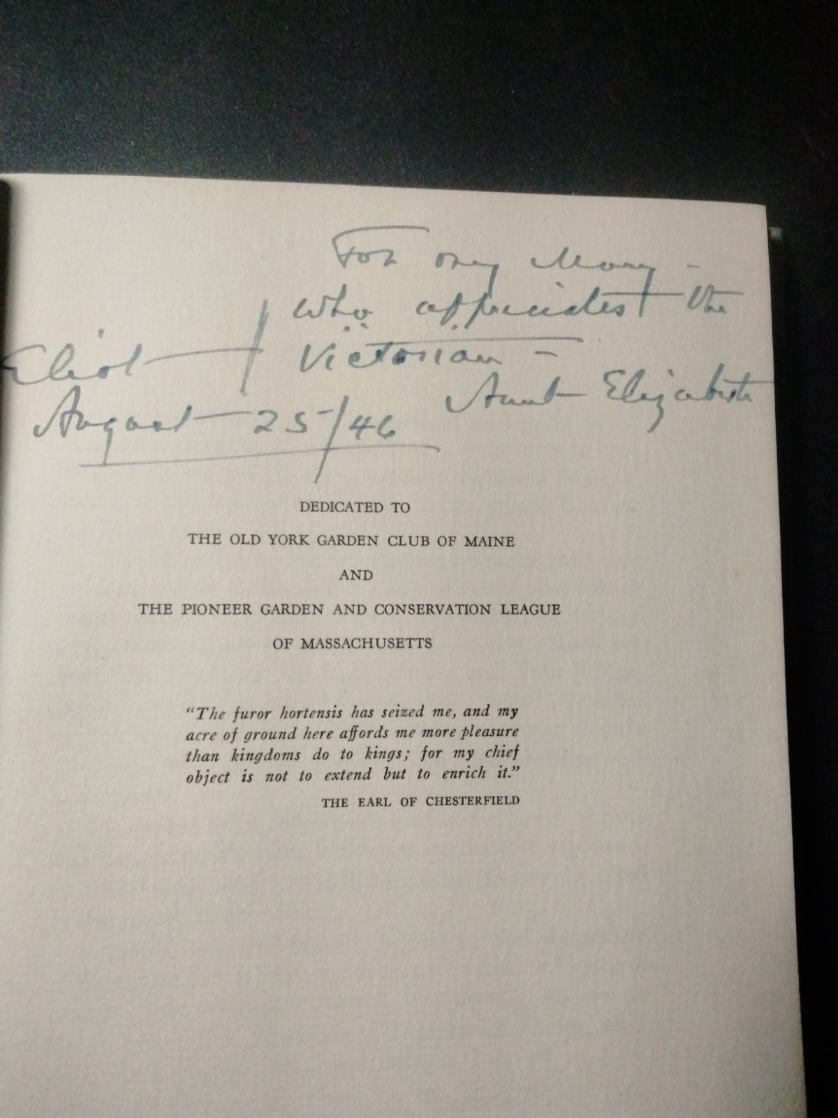 A Gardeners Pick-Up Book By Eleanor Louisa Lord. Signed By The Author 1943