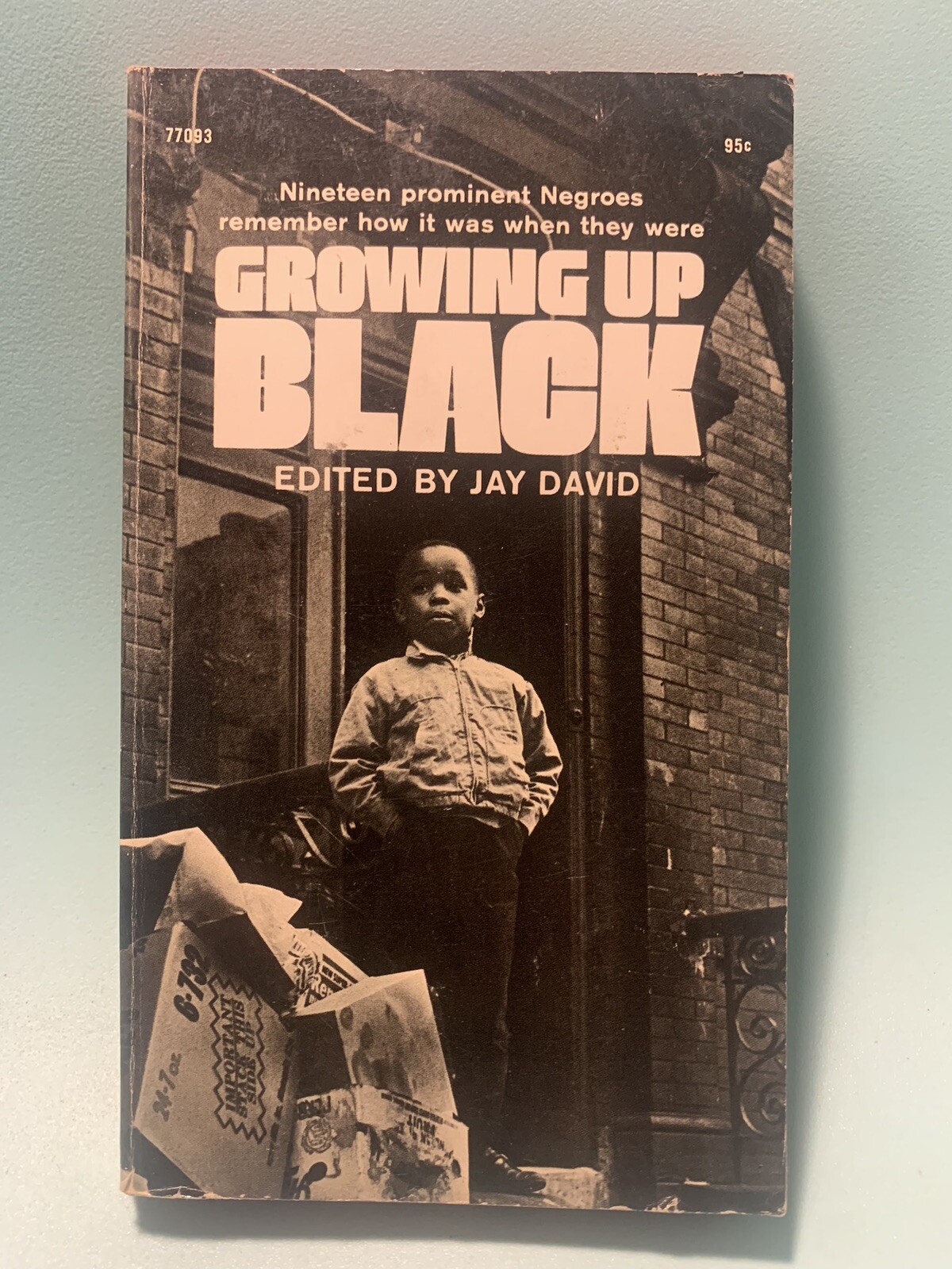 Growing Up Black – Jay David Vintage Paperback Black History Power BLM 1969 1st