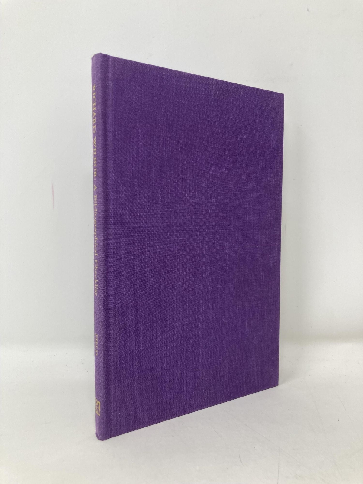 Richard Wilbur bibliographical checklist The Serif series bibliographies 1st Ed