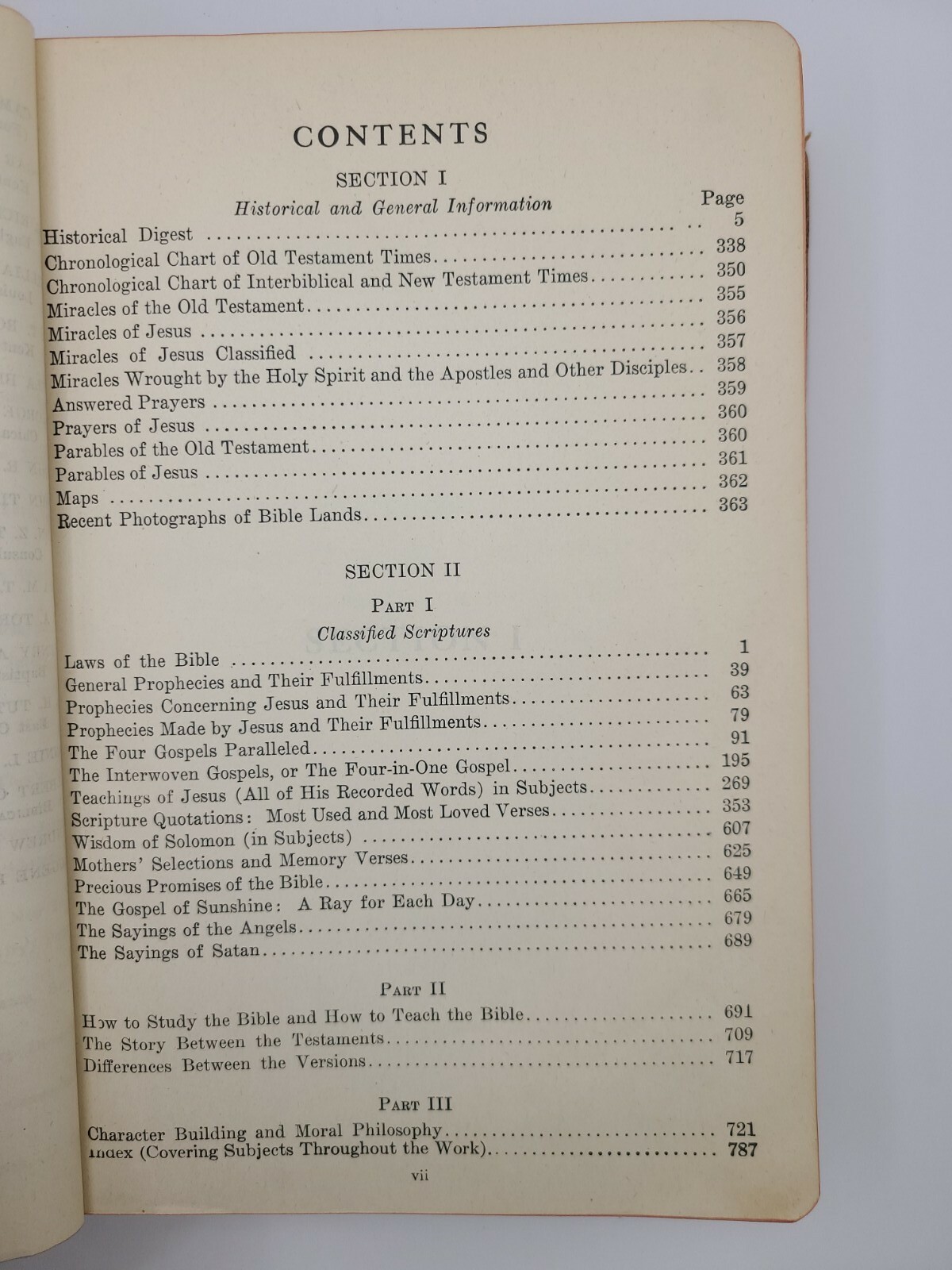 The System Bible Study Revised And Enlarged Edition Of 1933 leather Dark Brown